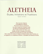 Collectif Aletheia, études, initiations et traditions. Volume 4 avril 2012 Librairie Eklectic