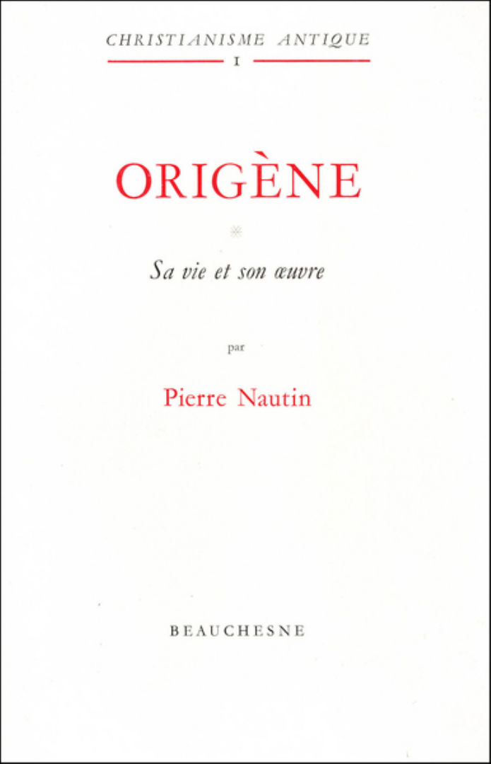 NAUTIN Pierre Origène. Tome I : sa vie, son oeuvre Librairie Eklectic