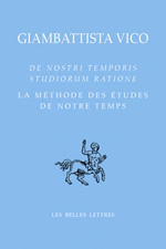 VICO Giambattista Méthode des études de notre temps (La). De ratione dicendi Librairie Eklectic