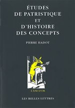 HADOT Pierre Ã‰tudes de patristique et dÂ´histoire des concepts Librairie Eklectic