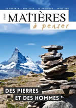 Collectif Revue Matière à penser n°6 : Des pierres et des hommes Librairie Eklectic