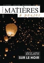 Collectif Revue Matière à penser n°7 : Éclats sur le noir Librairie Eklectic