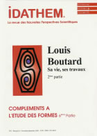 RAVATIN Jacques IDATHEM. ComplÃ©ments Ã  lÂ´Ã©tude des formes Vol 6 : Louis Boutard, 2Ã¨me partie Librairie Eklectic