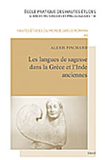 PINCHARD Alexis Langues de sagesse dans la Grèce et l´Inde anciennes (Les) Librairie Eklectic