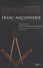 BAUDOUIN Bernard Dictionnaire de la franc-maçonnerie Librairie Eklectic