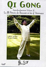 JIAN Liujun Dr Qi Gong Approfondissement. Vol 2 : 8 pièces de brocard et 5 animaux - DVD + CD audio Librairie Eklectic