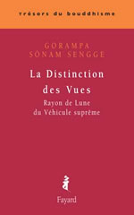 GORAMPA SÖNAM SENGGE Distinction des vues (La). Rayon de lune du véhicule suprême Librairie Eklectic