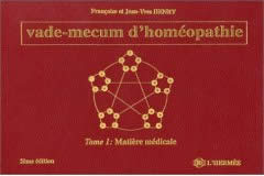 HENRY Jean-Yves et Françoise Vade-mecum d´homéopathie (2 volumes reliés) --- épuisé Librairie Eklectic