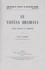 SILBURN Lilian Le Vijnana-Bhairava - texte traduit et commentÃ© - 3Ã¨me Ã©dition Librairie Eklectic