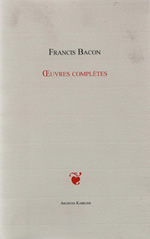 BACON Francis Oeuvres complètes (Oeuvres philosophiques, morales et politiques) Librairie Eklectic