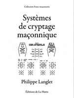 LANGLET Philippe Systèmes de cryptage maçonnique Librairie Eklectic