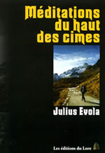 EVOLA Julius Méditations du haut des cimes Librairie Eklectic