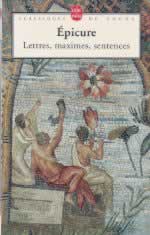 EPICURE Lettres, maximes et sentences Librairie Eklectic