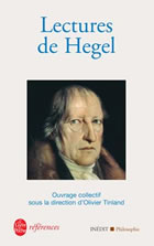 Collectif Lectures de Hegel Librairie Eklectic
