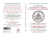 BOUCHER Claudia Les principes universels du créateur aux créatures. La philosophie céleste. La lumière tirée du chaos, ou science hermétique Librairie Eklectic