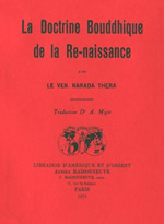 NARADA THERA Doctrine bouddhique de la Renaissance (La) Librairie Eklectic