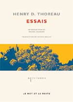 THOREAU Henry David Essais (traduction de Nicole Mallet) Librairie Eklectic