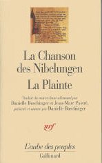 Anonyme La Chanson des Nibelungen. La Plainte - Trad. du moyen-haut-allemand, D. Buschinger & J-M. Pastré Librairie Eklectic