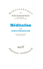 HEIDEGGER Martin Méditation Librairie Eklectic