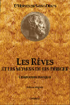 HERVEY DE SAINT-DENYS Léon D´ Rêves et les moyens de les diriger (Les). Obsrevations pratiques Librairie Eklectic