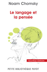CHOMSKY Noam Le langage et la pensée. Nouvelle édition 2012 Librairie Eklectic