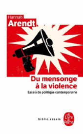 ARENDT Hannah Du mensonge à la violence. Essais de politique contemporaine Librairie Eklectic