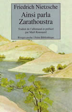 NIETZSCHE Friedrich Ainsi parla Zarathoustra. Traduction de Maël Renourd Librairie Eklectic