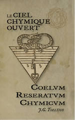 TOELTIUS J. G. Le Ciel Chymique Ouvert. Version DeLuxe Librairie Eklectic