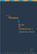 RICOEUR Paul Écrits et conférences, Tome 2 : Herméneutique Librairie Eklectic