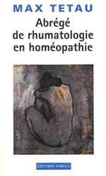 TETAU Max Dr Abrégé de rhumatologie en homéopathie Librairie Eklectic