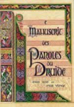 MONIN Yves / EMMANUEL Le Manuscrit des paroles du druide sans nom et sans visage Librairie Eklectic