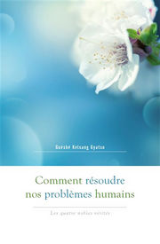 GUESHE KELSANG GYATSO Comment résoudre nos problèmes humains. Les quatre nobles vérités Librairie Eklectic