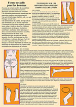 - Planche : Forme sexuelle pour les hommes (A4). Exercices et zones à masser Librairie Eklectic