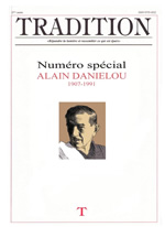 Collectif Vers la tradition, n°125, automne 2011, numéro spécial Alain Daniélou Librairie Eklectic