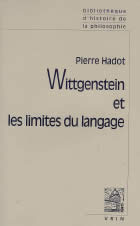 HADOT Pierre Wittgenstein et les limites du langage Librairie Eklectic