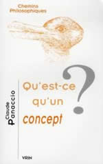 PANACCIO Claude Qu´est-ce qu´un concept ? Librairie Eklectic