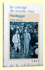 BIEMEL Walter Le concept de monde chez Heidegger Librairie Eklectic